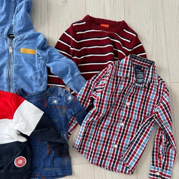 Lot Boys Toddler Set of 7  Sweaters Tops Hoodie ( Various 2-4 YRS ) - Picture 3 of 3